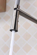 Anzzi Accent Single Handle Pull-Down Sprayer Kitchen Faucet in Brushed Nickel KF-AZ003BN 8