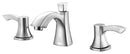 Anzzi Sonata Series 2-Handle Bathroom Sink Faucet in Brushed Nickel
