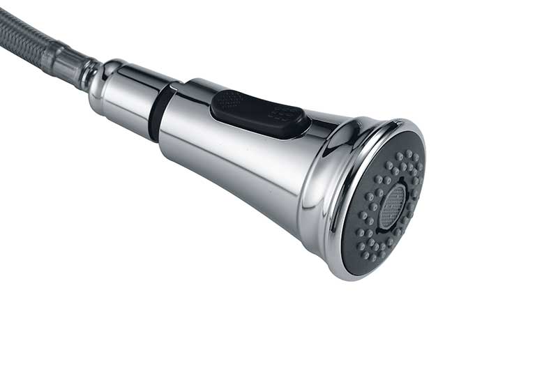 Anzzi Luna Single Handle Pull-Down Sprayer Kitchen Faucet in Polished Chrome KF-AZ1131CH 5