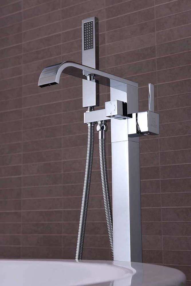 Anzzi Angel 2-Handle Claw Foot Tub Faucet with Hand Shower in Polished Chrome FS-AZ0044CH 4