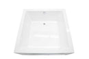 Anzzi Apollo 55 in. One Piece Acrylic Freestanding Bathtub in Glossy White 9
