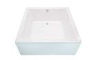 Anzzi Apollo 55 in. One Piece Acrylic Freestanding Bathtub in Glossy White