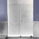Anzzi Longboat Series 60 in. x 76 in. Semi-Frameless Shower Door with TSUNAMI GUARD in Polished Chrome SD-AZ055-01CH 6