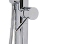 Anzzi Sens Series 2-Handle Freestanding Claw Foot Tub Faucet with Hand shower in Polished Chrome 7