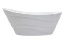 Anzzi Stratus 67 in. One Piece Acrylic Freestanding Bathtub in Glossy White 10