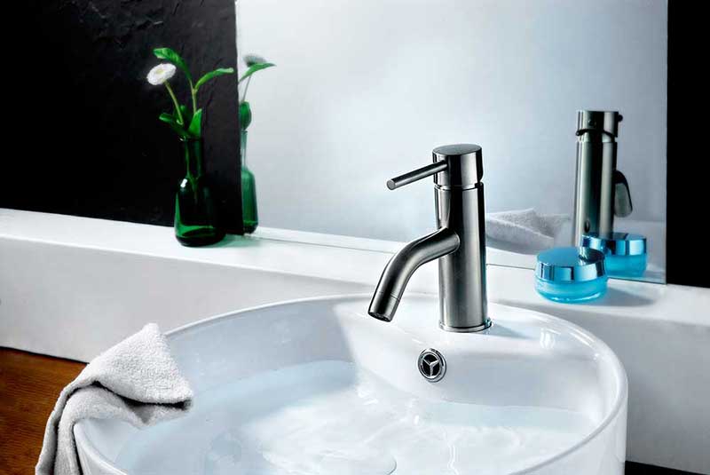 Anzzi Bravo Series Single Handle Bathroom Sink Faucet in Brushed Nickel 2