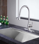 Anzzi Rodeo Single-Handle Pull-Out Sprayer Kitchen Faucet in Brushed Nickel KF-AZ214BN 5