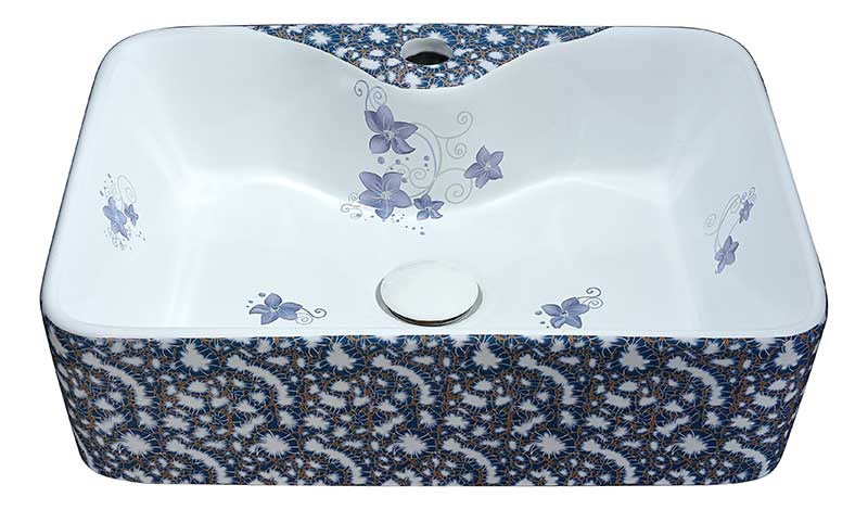 Anzzi Cotta Series Ceramic Vessel Sink in Blue LS-AZ273 3