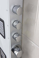 Anzzi Leopard 60 in. 3-Jetted Full Body Shower Panel with Heavy Rain Shower and Spray Wand in White SP-AZ032 17