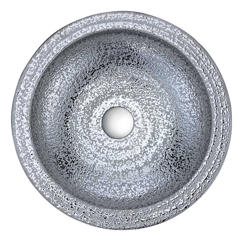 Anzzi Regalia Series Vessel Sink in Speckled Silver LS-AZ180 5