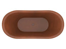 Anzzi Theodosius 68 in. Handmade Copper Double Slipper Flatbottom Non-Whirlpool Bathtub in Polished Antique Copper BT-003 5
