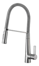 Anzzi Apollo Single Handle Pull-Down Sprayer Kitchen Faucet in Brushed Nickel KF-AZ188BN
