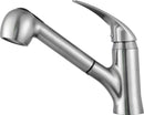 Anzzi Del Acqua Single-Handle Pull-Out Sprayer Kitchen Faucet in Brushed Nickel KF-AZ204BN 25