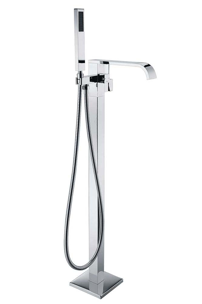 Anzzi Angel 2-Handle Claw Foot Tub Faucet with Hand Shower in Polished Chrome FS-AZ0044CH 19