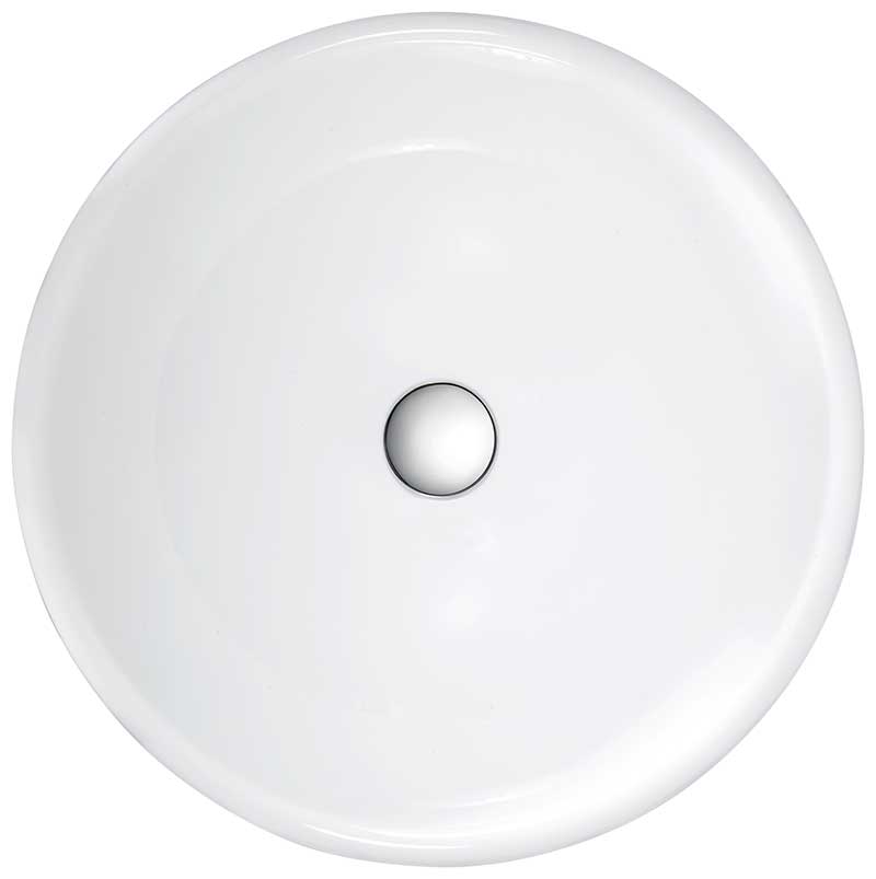 Anzzi Egret Series Vessel Sink in White LS-AZ033 6