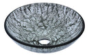 Anzzi Posh Series Deco-Glass Vessel Sink in Verdure Silver LS-AZ297