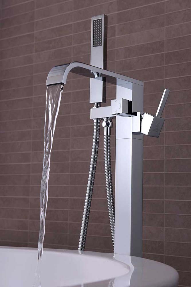 Anzzi Angel 2-Handle Claw Foot Tub Faucet with Hand Shower in Polished Chrome FS-AZ0044CH 5