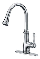 Anzzi Luna Single Handle Pull-Down Sprayer Kitchen Faucet in Polished Chrome KF-AZ1131CH 2