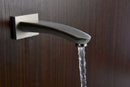 Anzzi Tempo Series Single Handle Wall Mounted Showerhead and Bath Faucet Set in Brushed Nickel 7