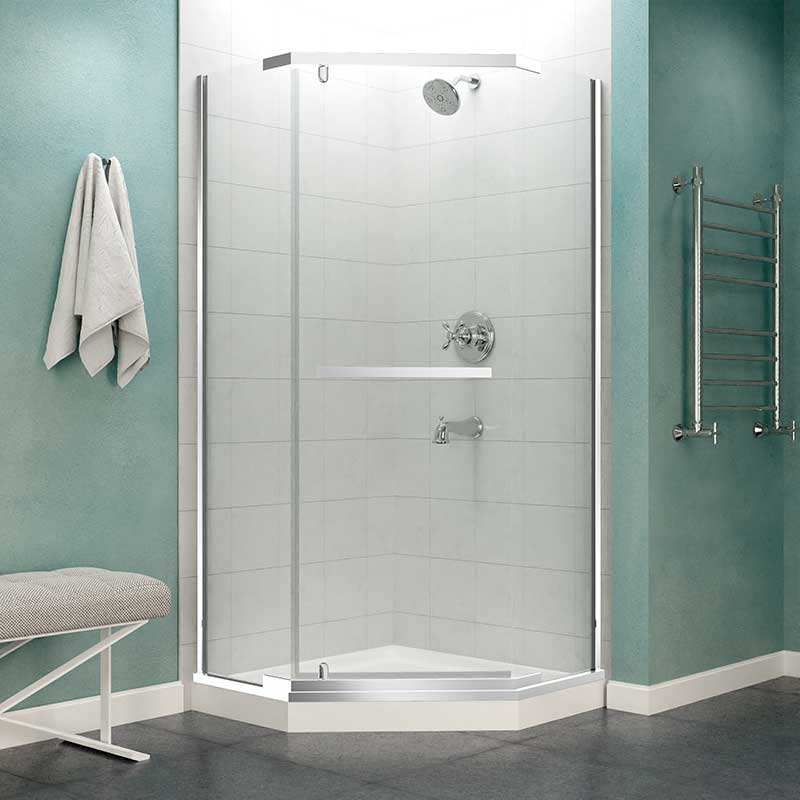 Anzzi Castle Series 49 in. x 72 in. Semi-Frameless Shower Door with TSUNAMI GUARD in Polished Chrome SD-AZ056-01CH 3