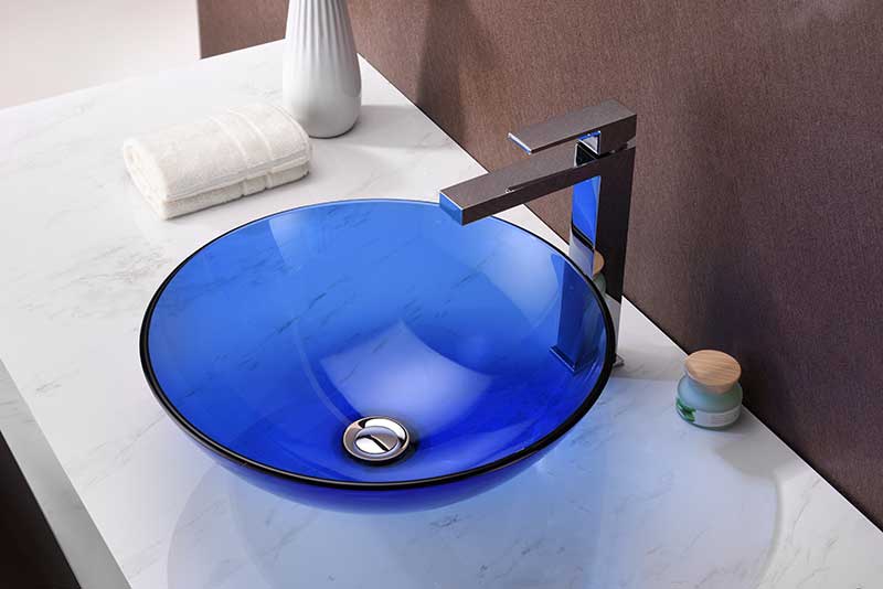Anzzi Halo Series Vessel Sink in Blue LS-AZ031 2