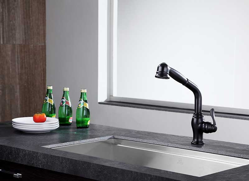 Anzzi Del Moro Single-Handle Pull-Out Sprayer Kitchen Faucet in Oil Rubbed Bronze KF-AZ203ORB 3