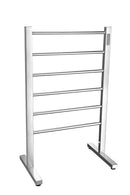 Anzzi Kiln Series 6-Bar Stainless Steel Floor Mounted Electric Towel Warmer Rack in Polished Chrome TW-AZ068CH