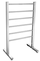 Anzzi Riposte Series 6-Bar Stainless Steel Floor Mounted Electric Towel Warmer Rack in Polished Chrome TW-AZ102CH