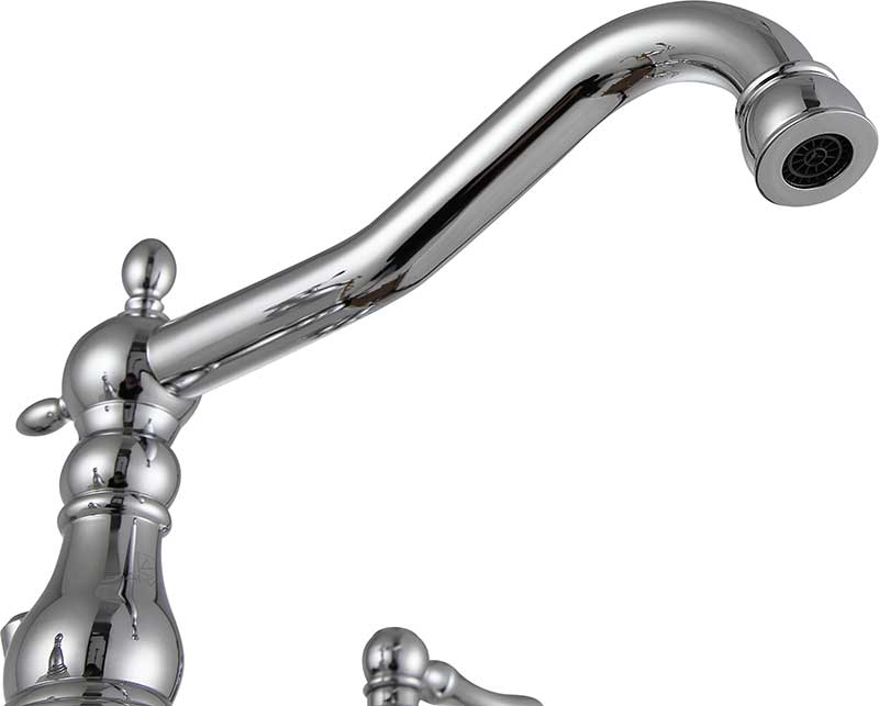 Anzzi Highland 8 in. Widespread 2-Handle Bathroom Faucet in Polished Chrome L-AZ135CH 8