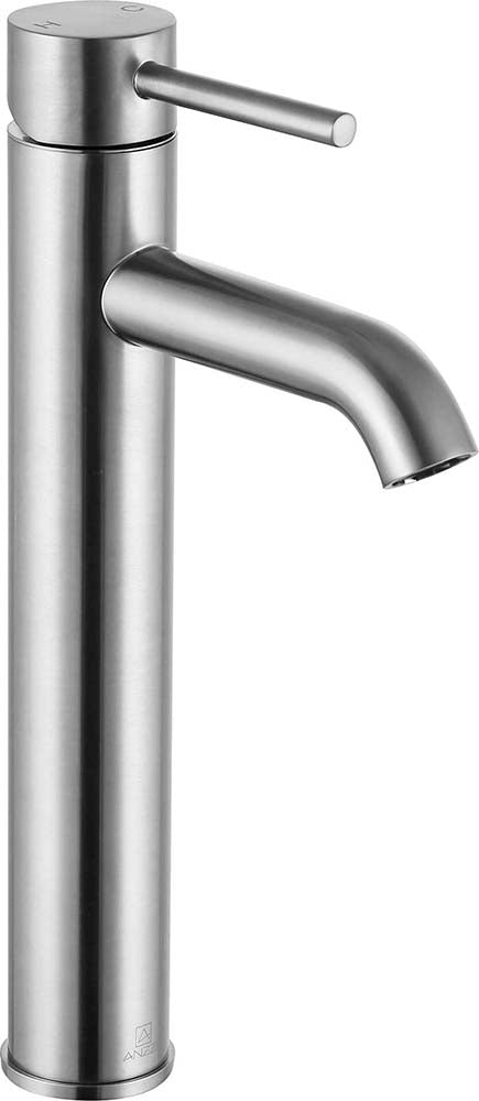 Anzzi Valle Single Hole Single Handle Bathroom Faucet in Brushed Nickel L-AZ108BN