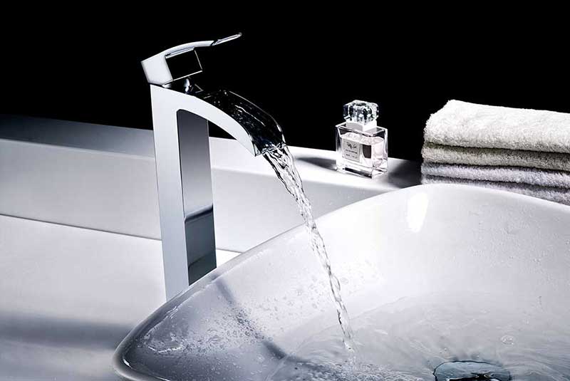 Anzzi Key Series Single Handle Vessel Sink Faucet in Polished Chrome 4