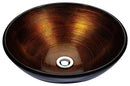 Anzzi Stellar Series Deco-Glass Vessel Sink in Amber Storm
