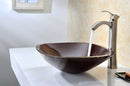 Anzzi Vonu Series Deco-Glass Vessel Sink in Rich Timber LS-AZ8114 6