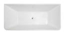 Anzzi Zenith Series 5.58 ft. Freestanding Bathtub in White FT-AZ099 6