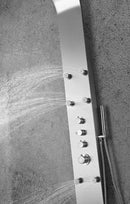 Anzzi Fontan 64 in. 6-Jetted Full Body Shower Panel with Heavy Rain Shower and Spray Wand in Brushed Steel SP-AZ026 3