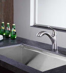 Anzzi Di Piazza Single-Handle Pull-Out Sprayer Kitchen Faucet in Brushed Nickel KF-AZ205BN 2