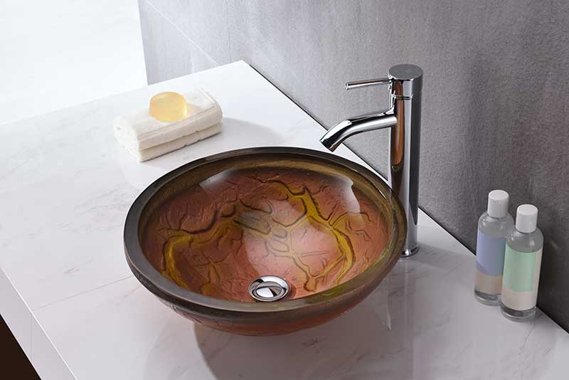 Anzzi Alto Series Vessel Sink in Molten Gold LS-AZ218 4