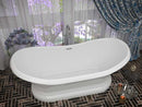 Anzzi Ruby 5.9 ft. Acrylic Flatbottom Non-Whirlpool Bathtub-White FT-AZ113 2