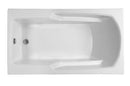 Reliance Rectangular End Drain Soaking Bath White 59.25" x 31.75" x 18.5" (R6032ERRS-W)