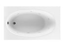 Reliance Rectangular End Drain Whirlpool Bath White 59.25" x 35.5" x 19" (R6036EROW-W)