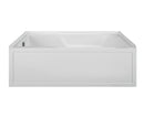 Reliance Integral Skirted End Drain Whirlpool Bath White 59.875" x 36" x 20" (R6036ISW-W-RH)