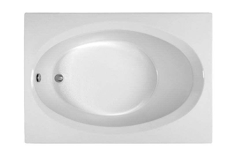 Reliance Rectangular End Drain Air Bath Bath White 59.75" x 41.5" x 18.75" (R6042EROA-W)