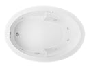 Reliance Oval End Drain Whirlpool Bath White 59.5" x 41.5" x 21.75" (R6042ODIW-W)