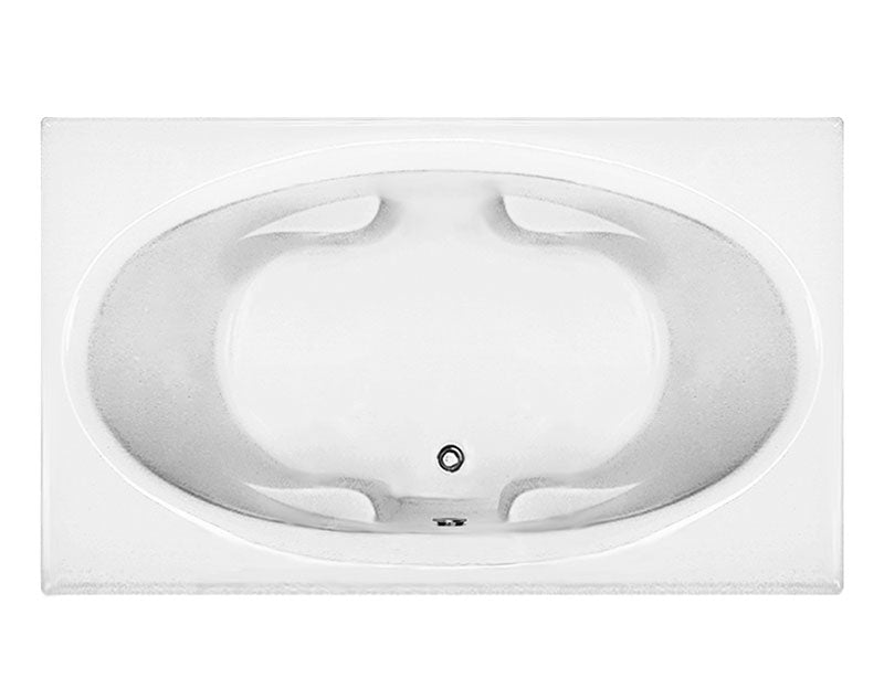 Reliance Rectangular Center Drain Air Bath Bath White 70.5" x 41.5" x 19.375" (R7142CROA-W)