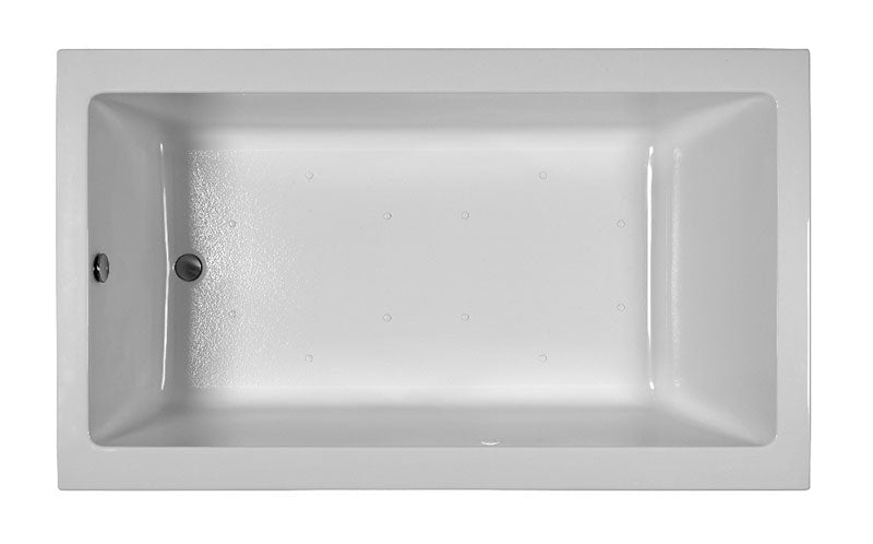 Reliance Rectangular End Drain Air Bath White 72" x 42" x 19.75" (R7242CRA-W)