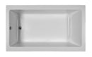 Reliance Rectangular End Drain Soaking Bath White 72" x 42" x 19.75" (R7242CRS-W)