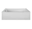 Reliance Integral Skirted End Drain Soaking Bath Biscuit 72" x 42" x 21" (R7242ISS-B-LH)