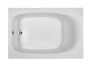 Reliance Rectangular End Drain Air Bath Bath White 71.25" x 47.25" x 20" (R7248ERXA-W)
