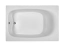 Reliance Rectangular End Drain Soaking Bath White 71.25" x 47.25" x 20" (R7248ERXS-W)