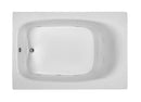 Reliance Rectangular End Drain Whirlpool Bath Biscuit 71.25" x 47.25" x 20" (R7248ERXW-B)